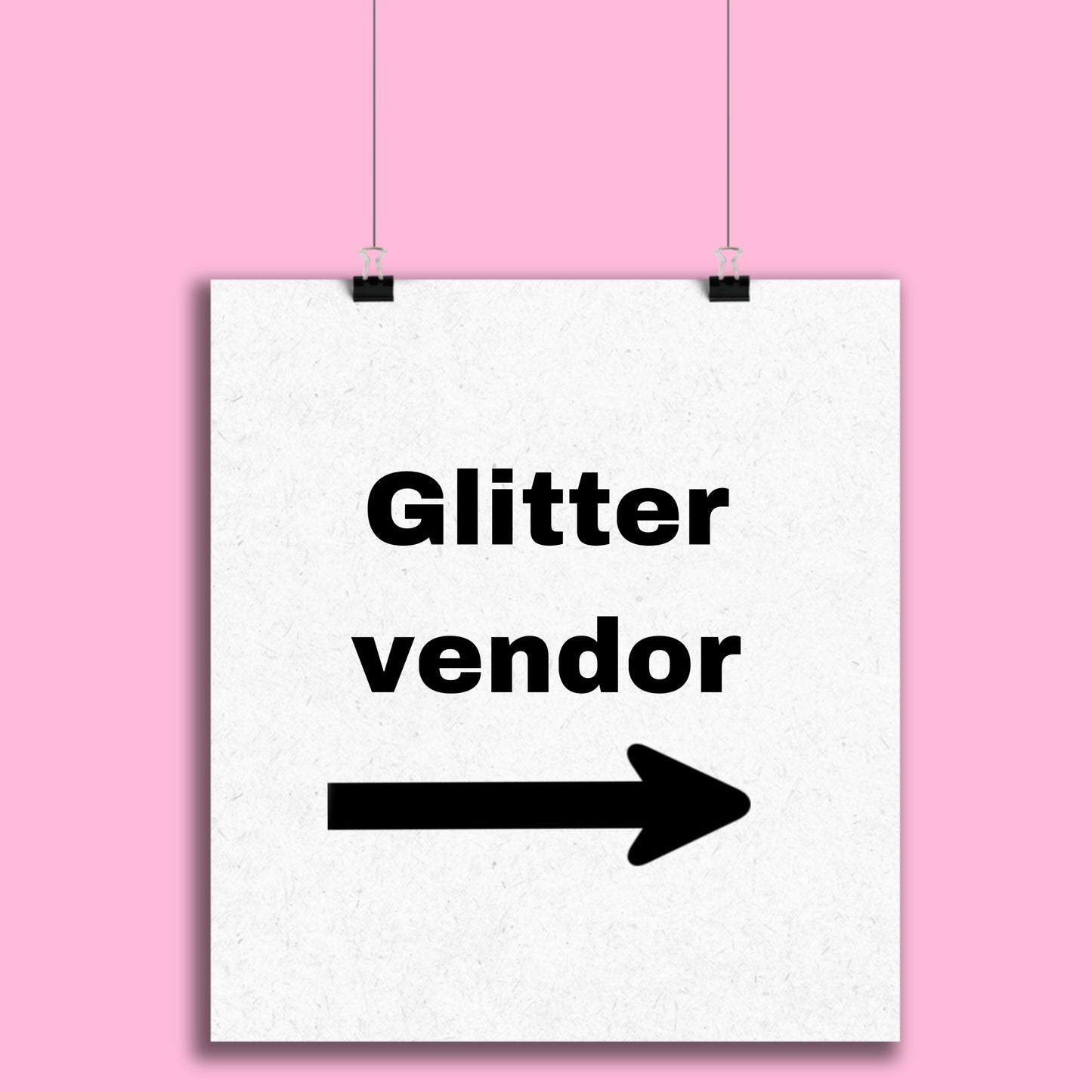 Glitter vendors