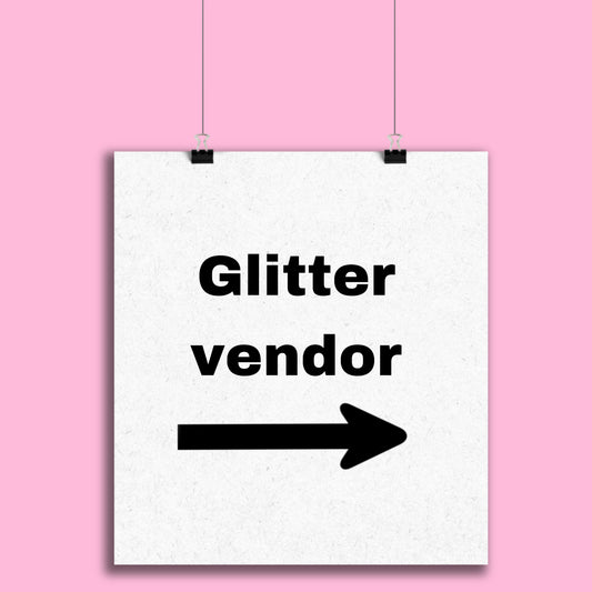 Glitter vendors